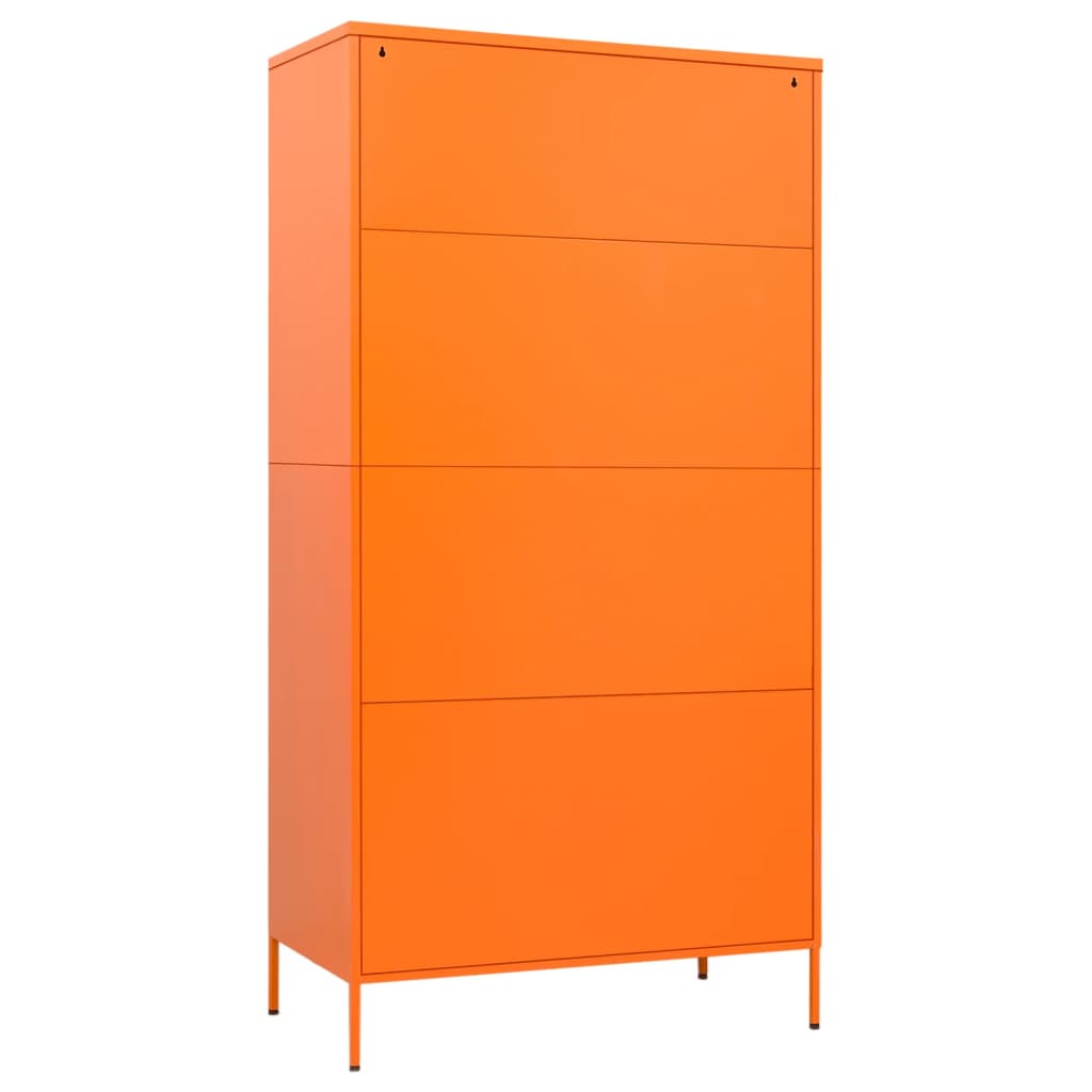 Steel Wardrobe 90cm Wide With 2 Doors - Vantage Home