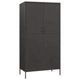 Steel Wardrobe 90cm Wide With 2 Doors - Vantage Home