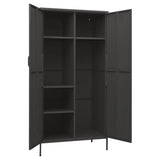 Steel Wardrobe 90cm Wide With 2 Doors - Vantage Home