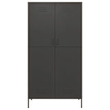 Steel Wardrobe 90cm Wide With 2 Doors - Vantage Home