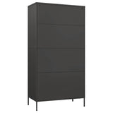 Steel Wardrobe 90cm Wide With 2 Doors - Vantage Home