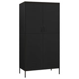 Steel Wardrobe 90cm Wide With 2 Doors - Vantage Home