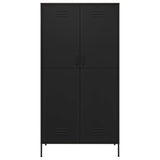Steel Wardrobe 90cm Wide With 2 Doors - Vantage Home