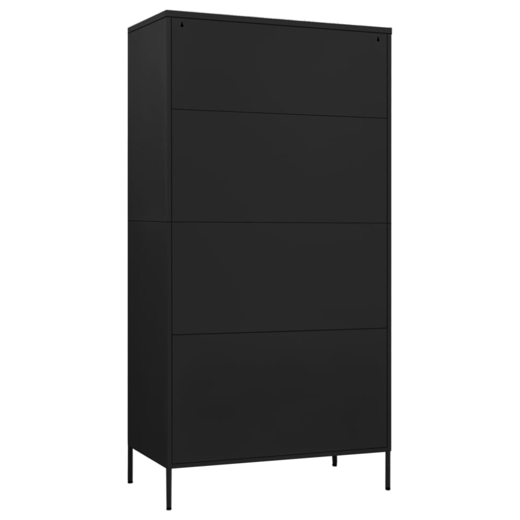 Steel Wardrobe 90cm Wide With 2 Doors - Vantage Home