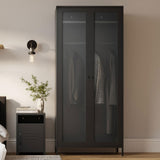 Steel Wardrobe With 2 Doors - Storm
