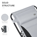 Steel Zero Gravity Folding Reclining Garden Sun Lounger Chair - Velmora