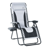 Steel Folding Reclining Zero Gravity Garden Sun Lounger Chair - Velmora