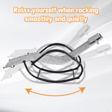 Steel Zero Gravity Rocking Garden Chair With Pillow - Velmora