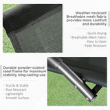 Steel Zero Gravity Rocking Garden Chair With Pillow - Velmora