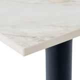 Stone Dining Table 60cm Wide for 4 People - Romanby