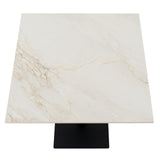 Stone Dining Table 60cm Wide for 4 People - Romanby