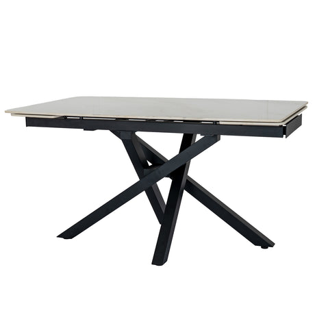 Stone Extending Dining Table 210cm Wide for 8 People - Romanby