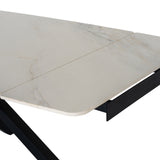 Stone Extending Dining Table 210cm Wide for 8 People - Romanby