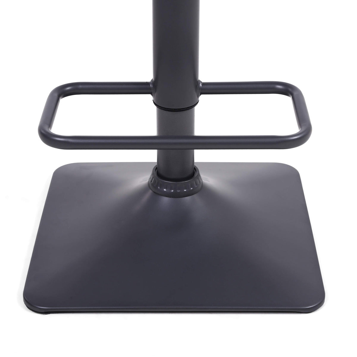 Suede Effect Fabric Bar Stools in Set Of 2 With Grey Metal Base - Orion