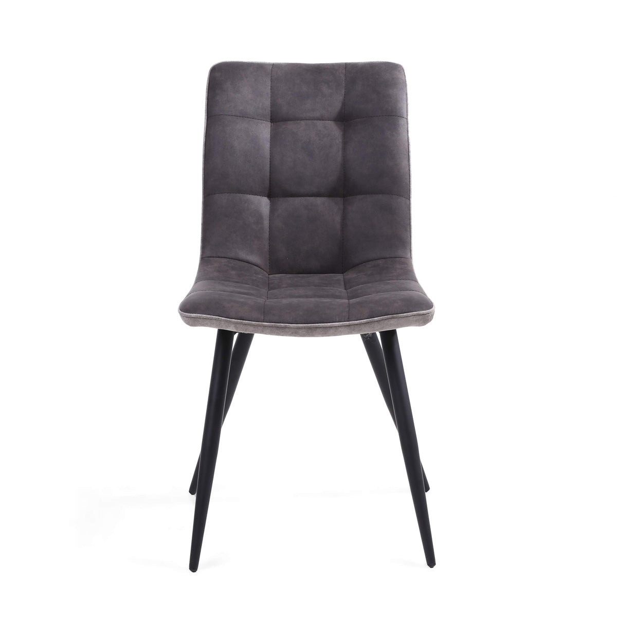 Suede Effect Fabric Dining Chairs in Set Of 2 - Rodeo