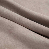 Suede Fabric Blackout Curtains With Metal Rings 245cm High 2 Pieces - Vantage Home