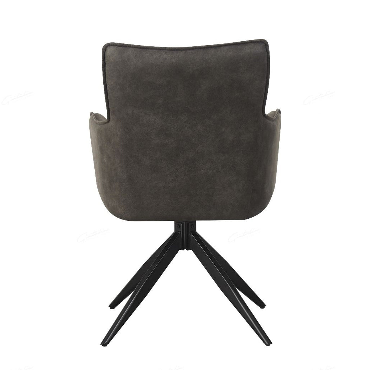 Suede Fabric Dining Chair With Swivel Function - Vianni
