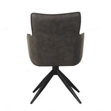 Suede Fabric Dining Chair With Swivel Function - Vianni