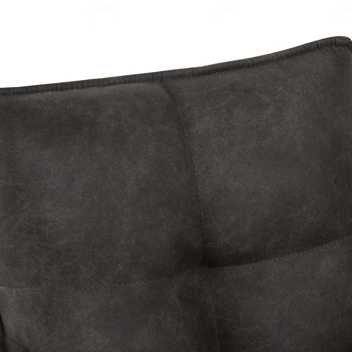 Suede Fabric Dining Chair With Swivel Function - Vianni