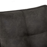 Suede Fabric Dining Chair With Swivel Function - Vianni