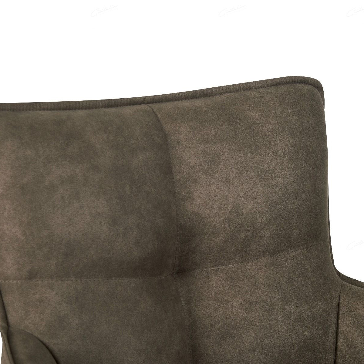 Suede Fabric Dining Chair With Swivel Function - Vianni