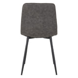 Suede Fabric Dining Chairs in Set Of 2 - Fenton
