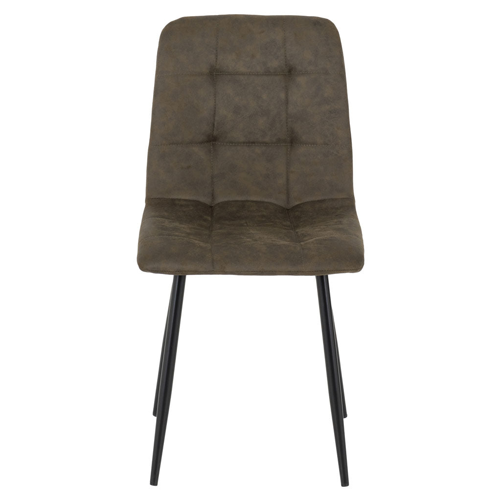 Suede Fabric Dining Chairs in Set Of 2 - Fenton