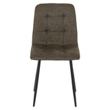 Suede Fabric Dining Chairs in Set Of 2 - Fenton