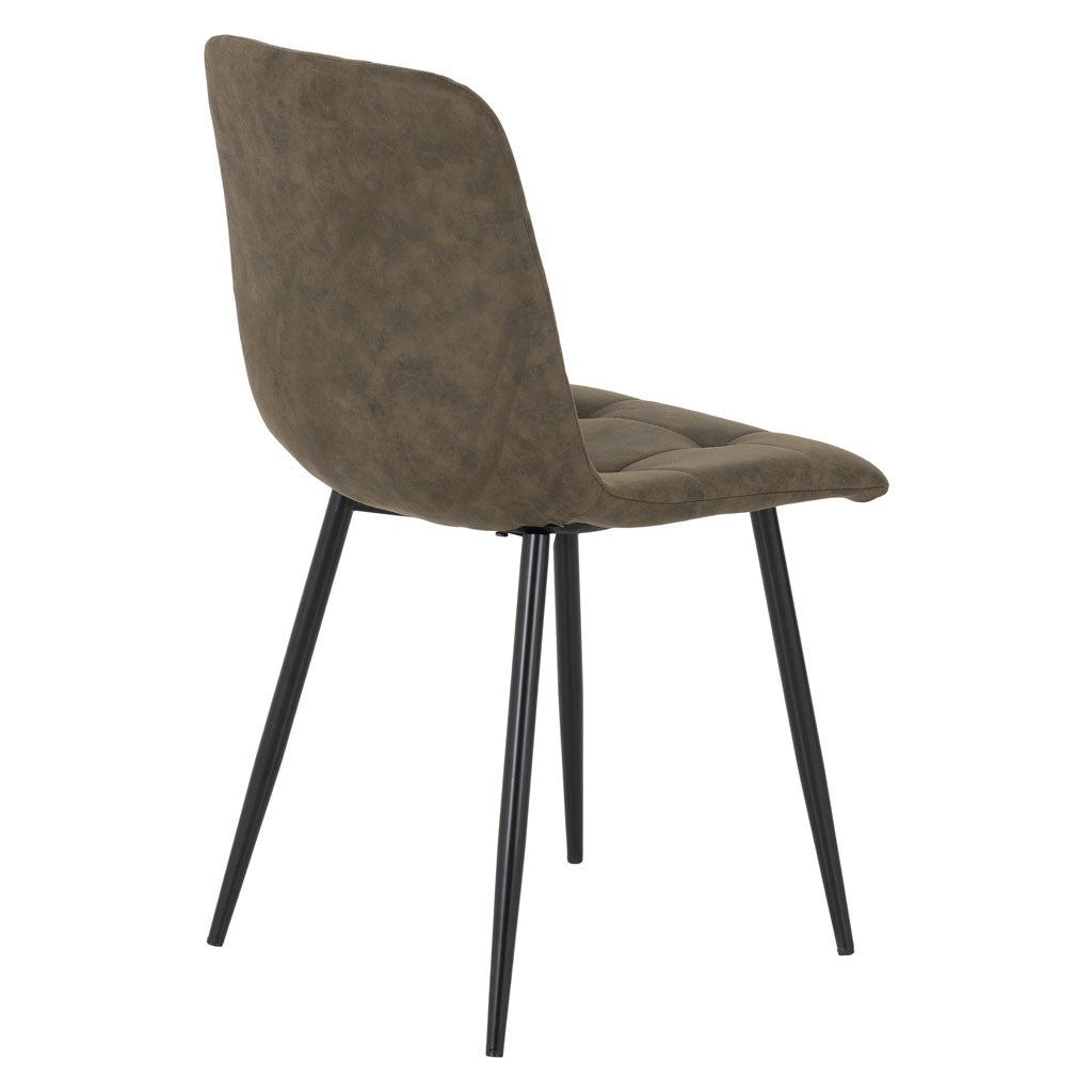 Suede Fabric Dining Chairs in Set Of 2 - Fenton