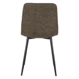 Suede Fabric Dining Chairs in Set Of 2 - Fenton