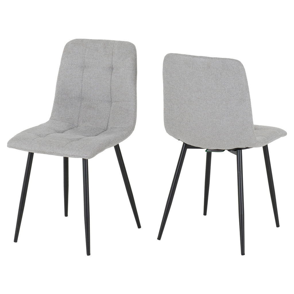 Suede Fabric Dining Chairs in Set Of 2 - Fenton