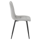 Suede Fabric Dining Chairs in Set Of 2 - Fenton