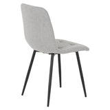 Suede Fabric Dining Chairs in Set Of 2 - Fenton