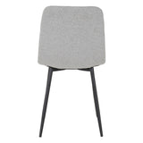 Suede Fabric Dining Chairs in Set Of 2 - Fenton