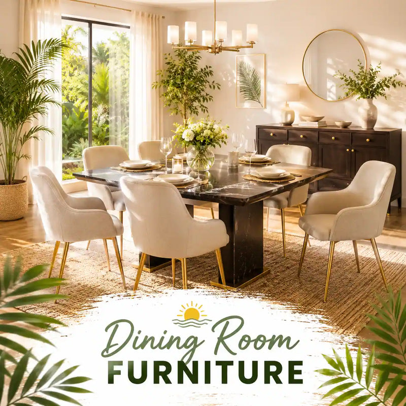 Shop dining room furniture including dining tables and dining chairs.