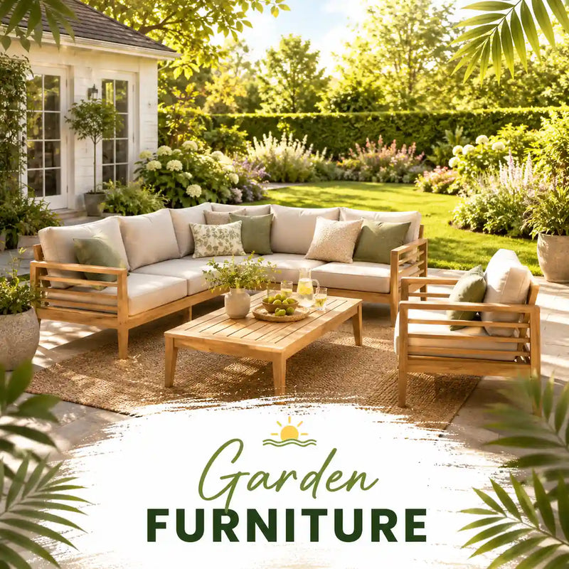 Shop garden furniture including outdoor seating and patio furniture.