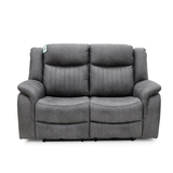 Tech Fabric Electric 2 Seater Sofa Electric Recliner - Leon