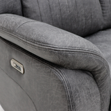 Tech Fabric Electric 3 + 2 + 1 Seater Sofa Set Electric Recliner - Leon