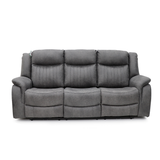 Tech Fabric Electric 3 Seater Sofa Electric Recliner - Leon