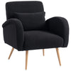 Teddy Fleece Fabric Accent Chair 77cm Wide - Velmora