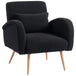 Teddy Fleece Fabric Accent Chair 77cm Wide - Velmora