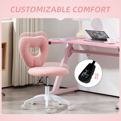 Teddy Fleece Fabric Home And Office Chair 46cm Wide - Velmora