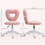 Teddy Fleece Fabric Home And Office Chair 46cm Wide - Velmora