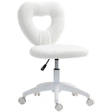 Teddy Fleece Fabric Home And Office Chair 46cm Wide - Velmora