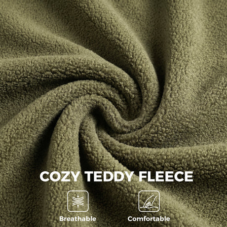 Teddy Fleece Fabric Home And Office Chair 61cm Wide Armless With Criss Cross Legs - Velmora