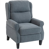 Teddy Fleece Fabric Recliner 74cm Wide With Footrest - Velmora