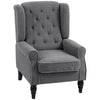 Teddy Fleece Fabric Wingback Occasional Chair 74cm Wide - Velmora