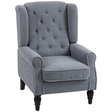 Teddy Fleece Fabric Wingback Occasional Chair 74cm Wide - Velmora