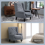 Teddy Fleece Fabric Wingback Occasional Chair 74cm Wide - Velmora