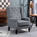 Teddy Fleece Fabric Wingback Occasional Chair 74cm Wide - Velmora